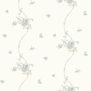 細緻波浪小花_白底藍花(LM1402)