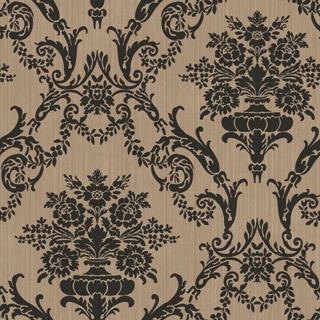 宮廷花圖騰_黑色花朵(176407)